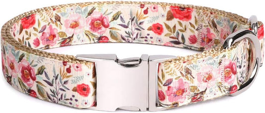 Pet Supplies, (Summer Blooms) Cat Collar, Dog Collar, Cat Leash, Dog Leash, Small Dog Collar, Medium Dog Collar, Large Dog Collar