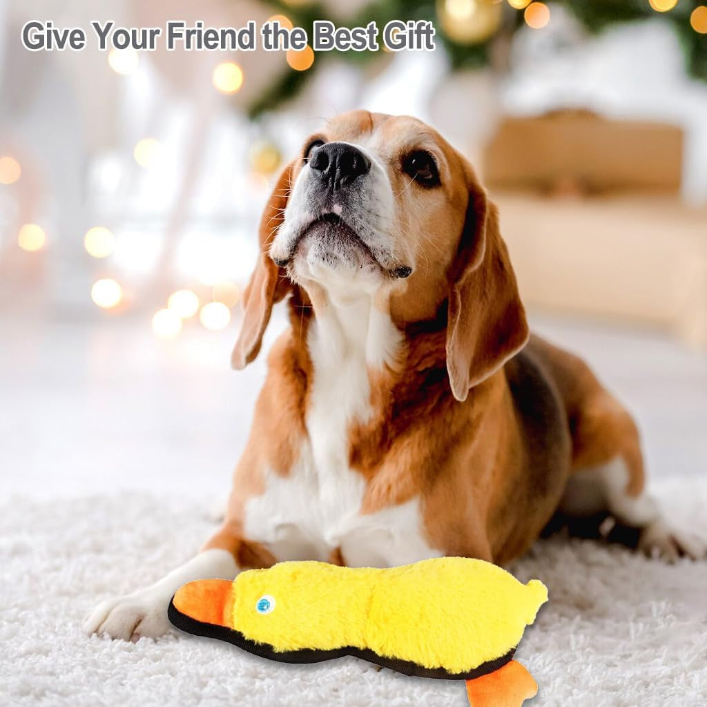 Dog Toy Duck, Durable Squeaky Dog Toy Plush Dog Duck Toy for Dog Cat, Yellow Duck